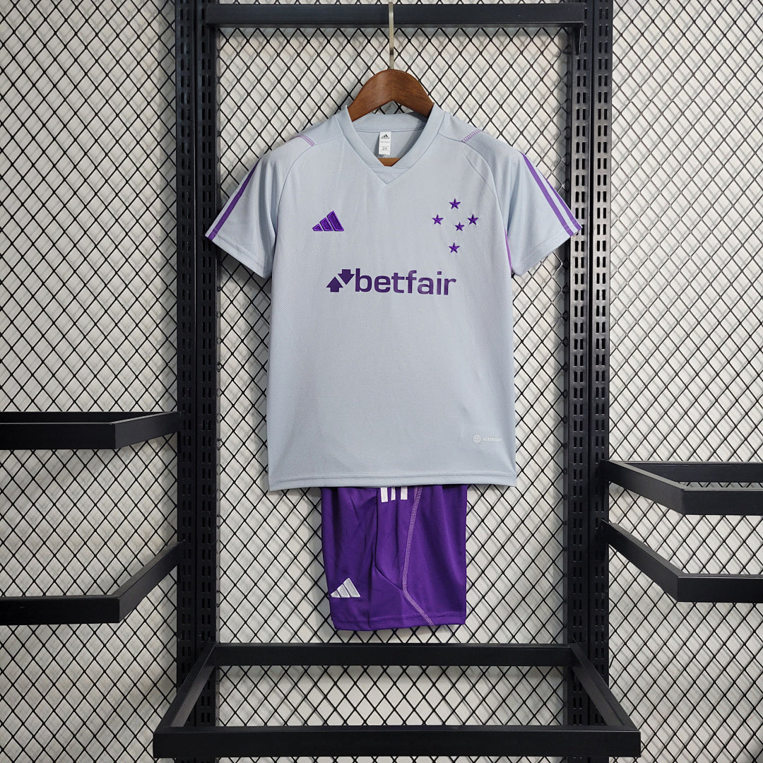 Maillot Entraînement 23 24 Enfant Cruzeiro Suit Gris