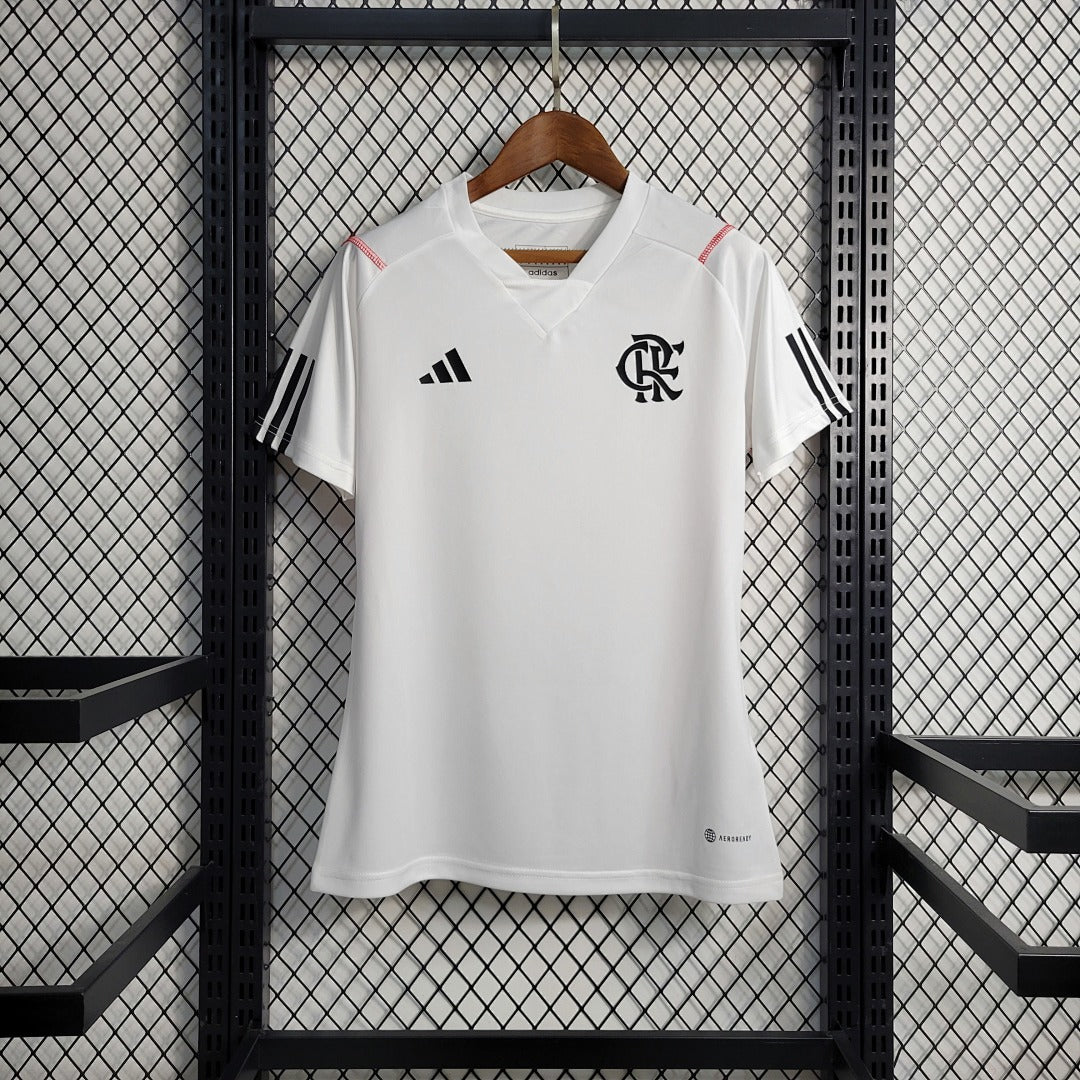 Maillot Entraînement 23 24 Femme's Flamengo Blanc Uniform