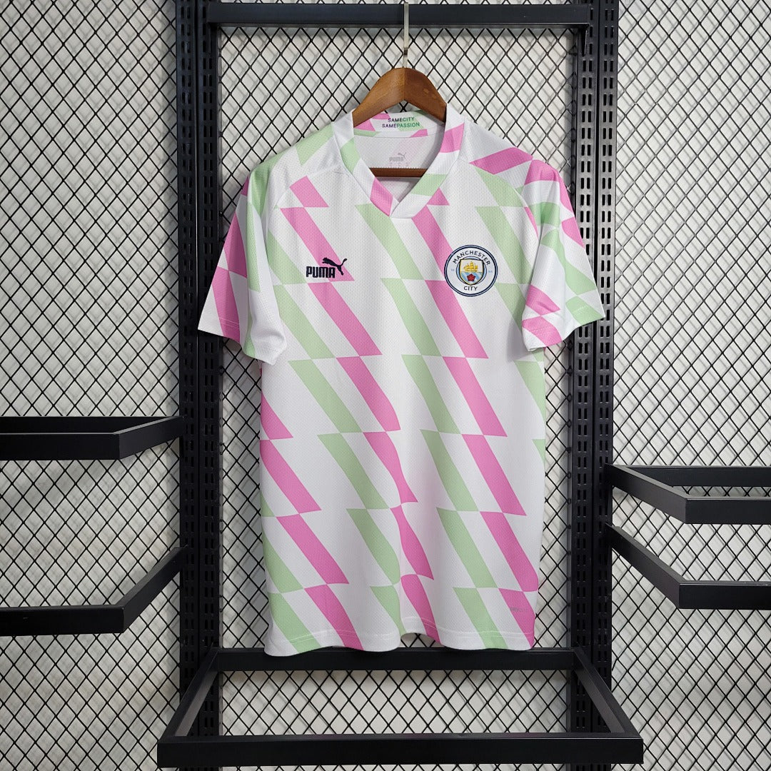 Maillot Entraînement 23 24 Manchester City Blanc suit