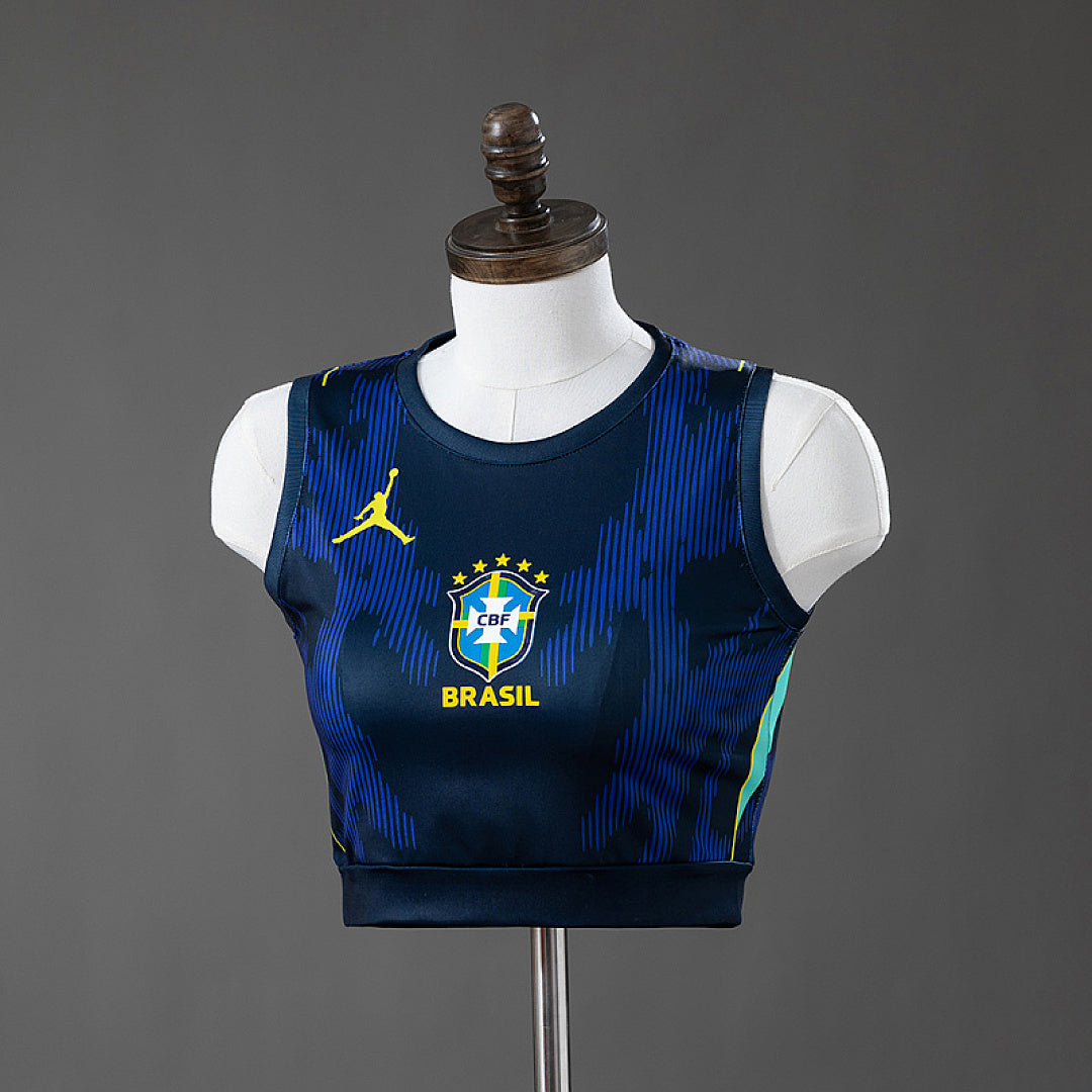 Maillot Extérieur Brésil 2026 Femme's Crop Top Style Tank Top