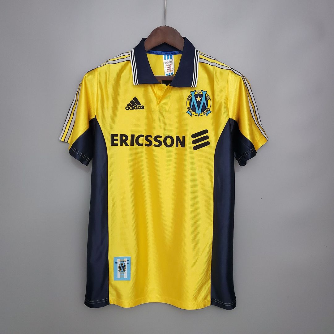 Maillot Extérieur Rétro 98/99 Marseille Jaune S XXL (811)