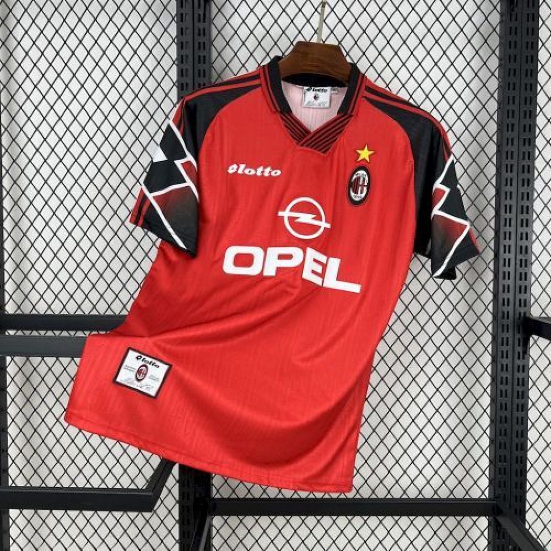 Maillot Extérieur Rétro AC Milan 1998/99 Rouge