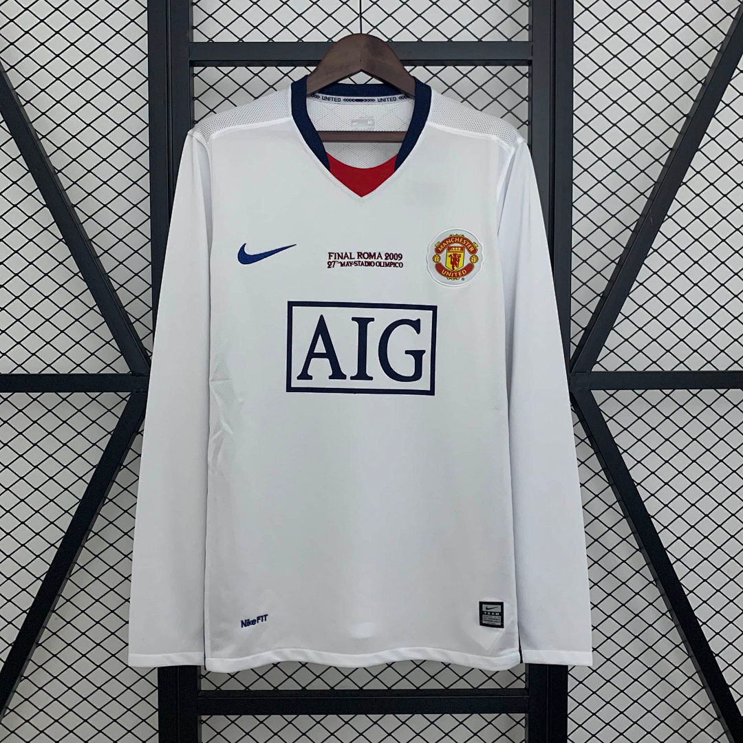 Maillot Extérieur Rétro M U 08/09 Champions League Édition