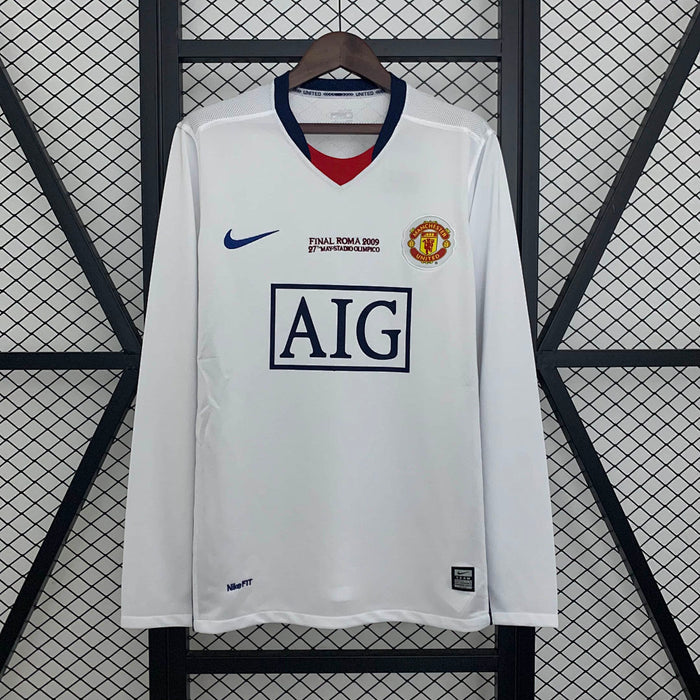 Maillot Extérieur Rétro M U 08/09 Champions League Édition