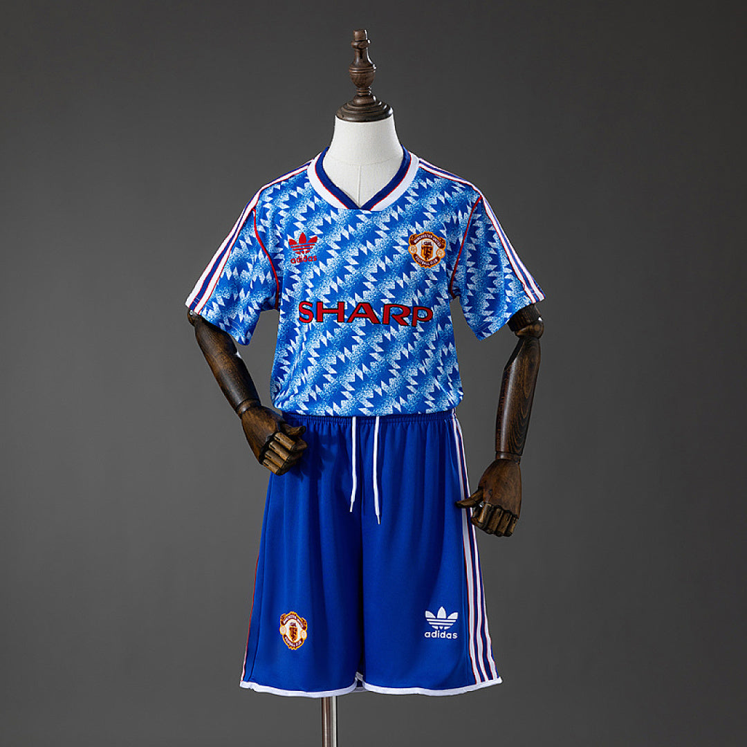 Maillot Extérieur Rétro M U 90/92 Enfant Kit