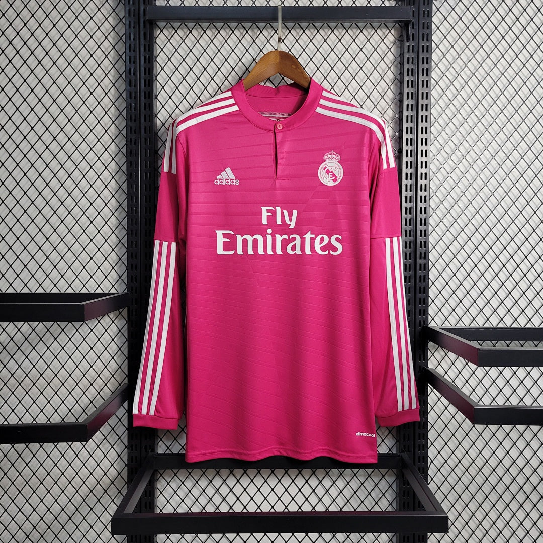 Maillot Extérieur Rétro Manches Longues 14 15 Real Madrid