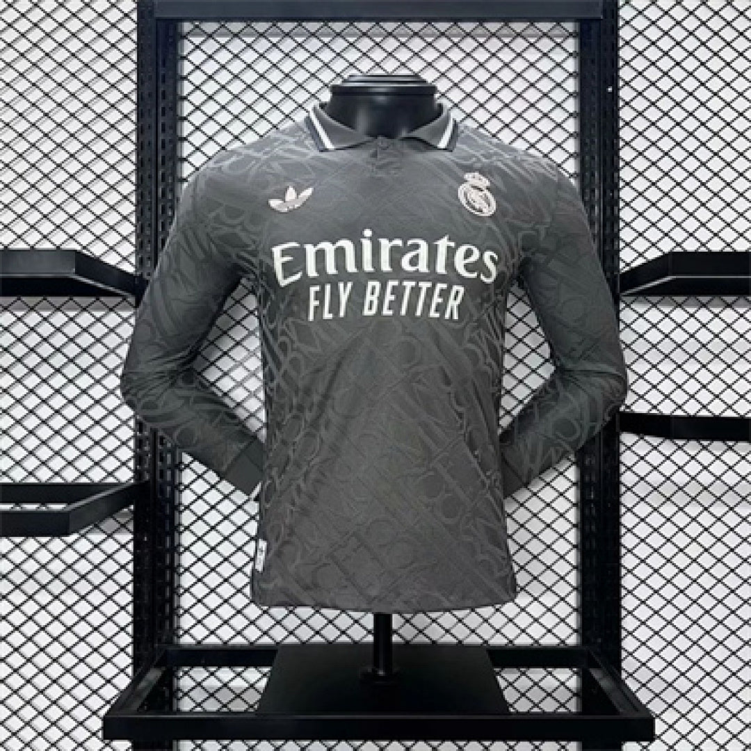 Maillot Extérieur Third Version Joueur Manches Longues Real Madrid 2024/25 s