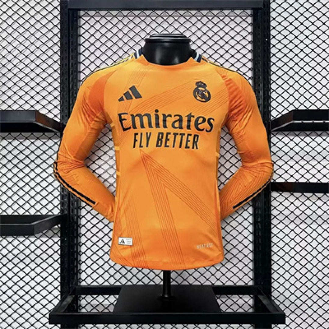 Maillot Extérieur Version Joueur Manches Longues Real Madrid 2024/25 s