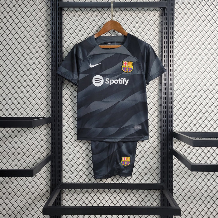 Maillot Gardien 23 24 Enfant Barcelona Noir
