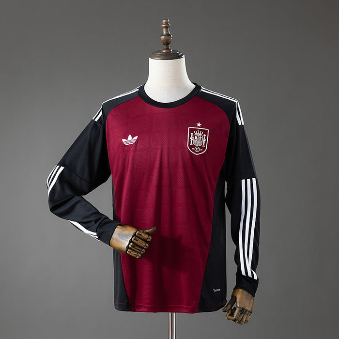 Maillot Gardien Manches Longues Espagne 2026 Rouge d