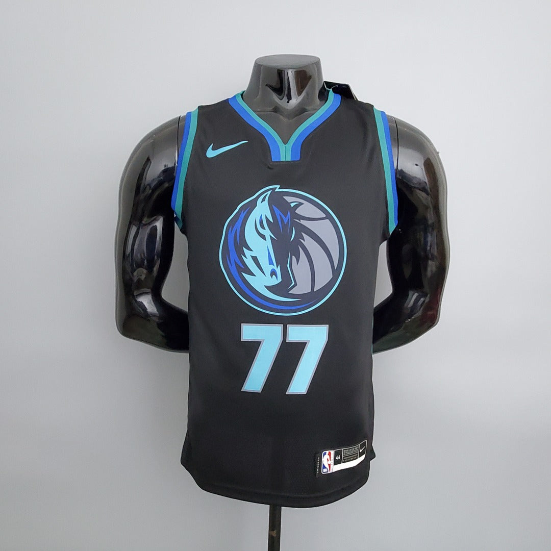 Maillot Lone Ranger Dongqiqi#77 Big Bull Head Noir NBA