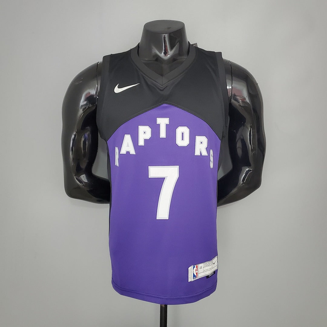 Maillot LOWRY#7 2021 Raptors Bonus Édition Violet and Noir NBA