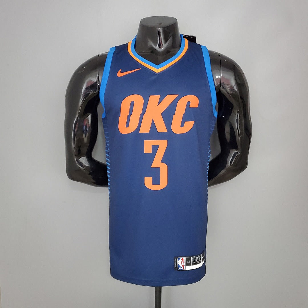 Maillot PAUL#3 Thunder Bleu Stripes NBA