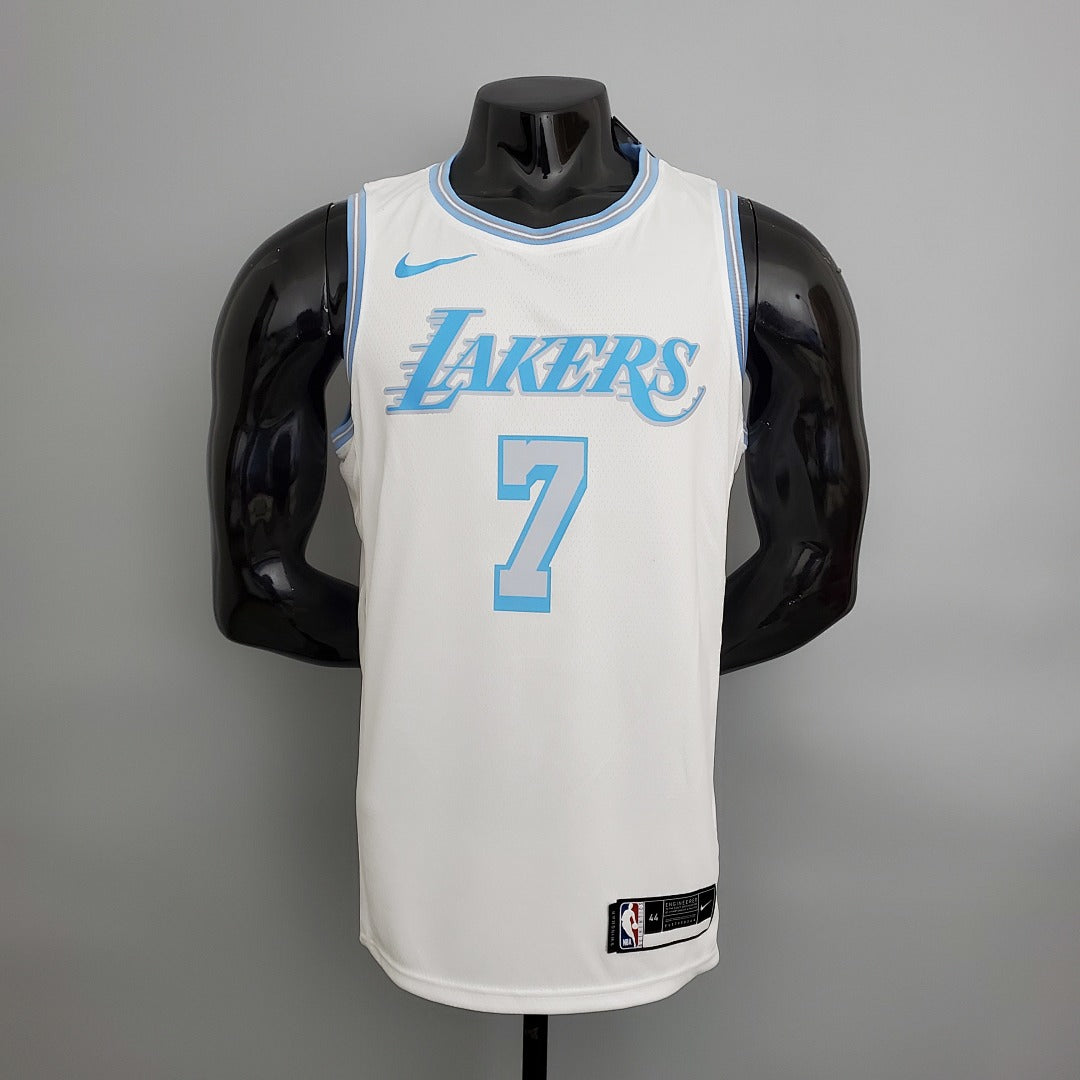 Maillot Rétro 2021 Anthony#7 Lakers Blanc NBA