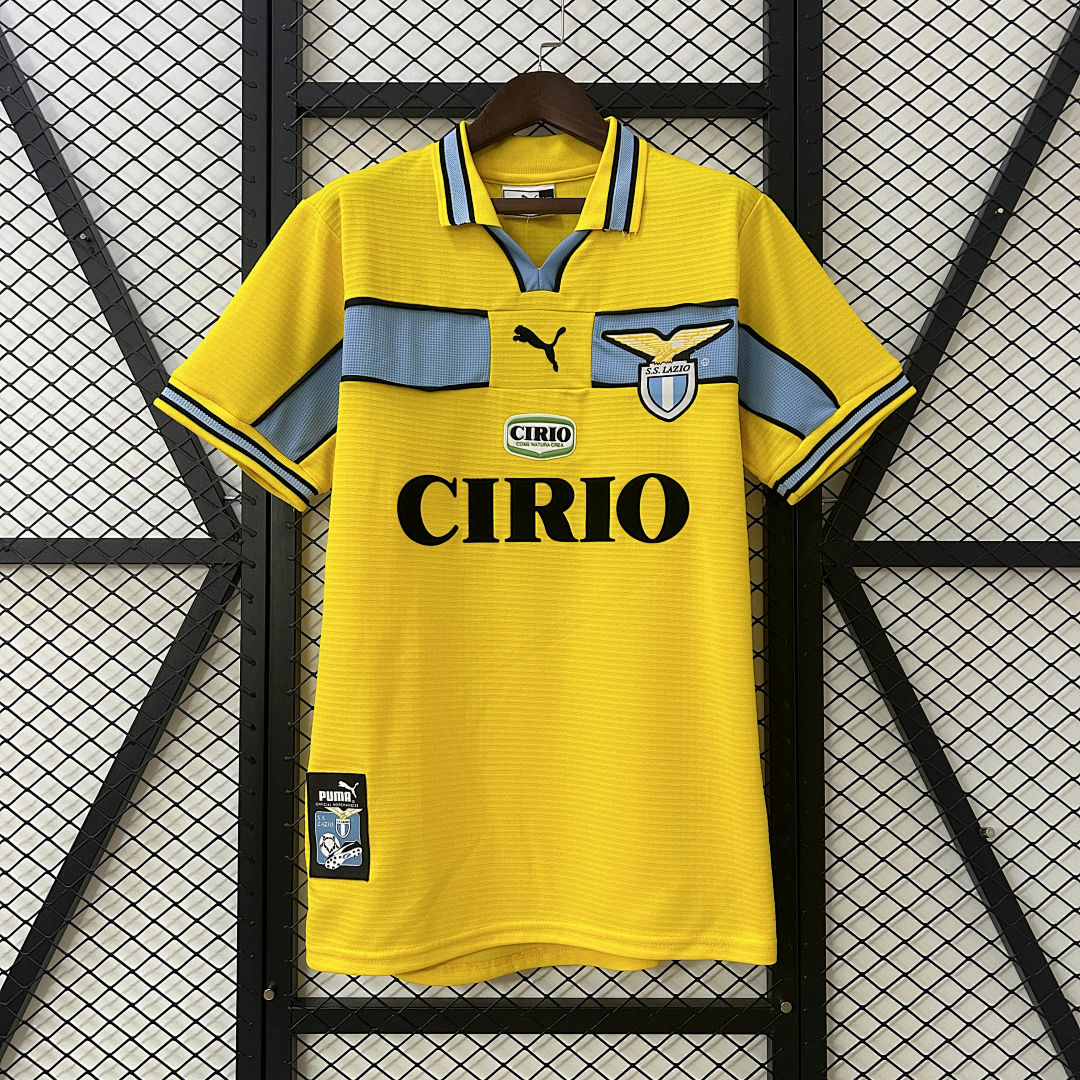 Maillot Rétro shirt Lazio 98/99 Jaune