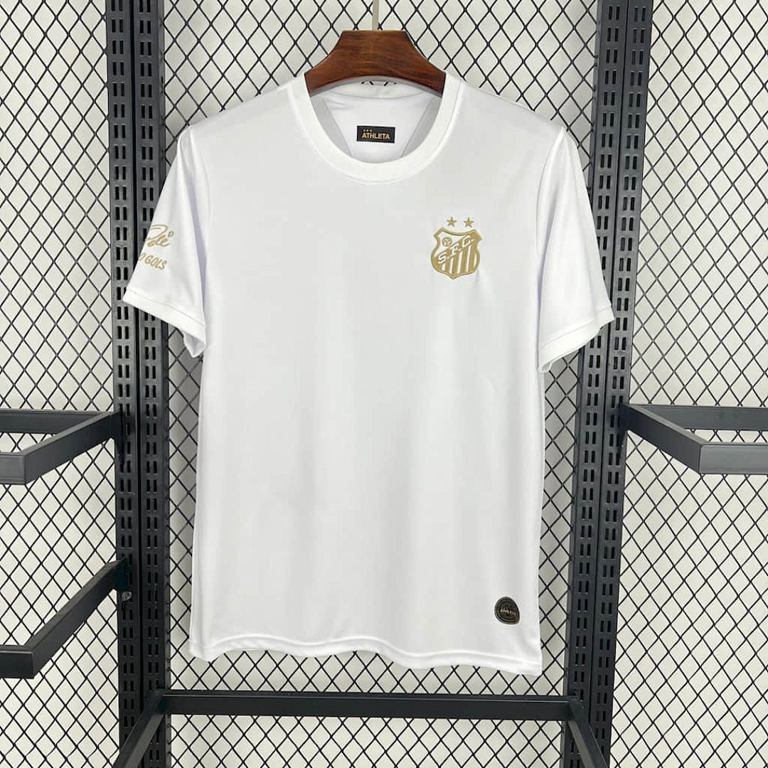 Maillot Santos 2025/26 Pele 1.000 GOLS Blanc