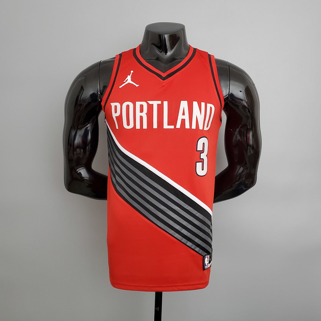 Maillot Trail Blazers McCollum #3 (JORDAN Model) Rouge NBA S XXL8