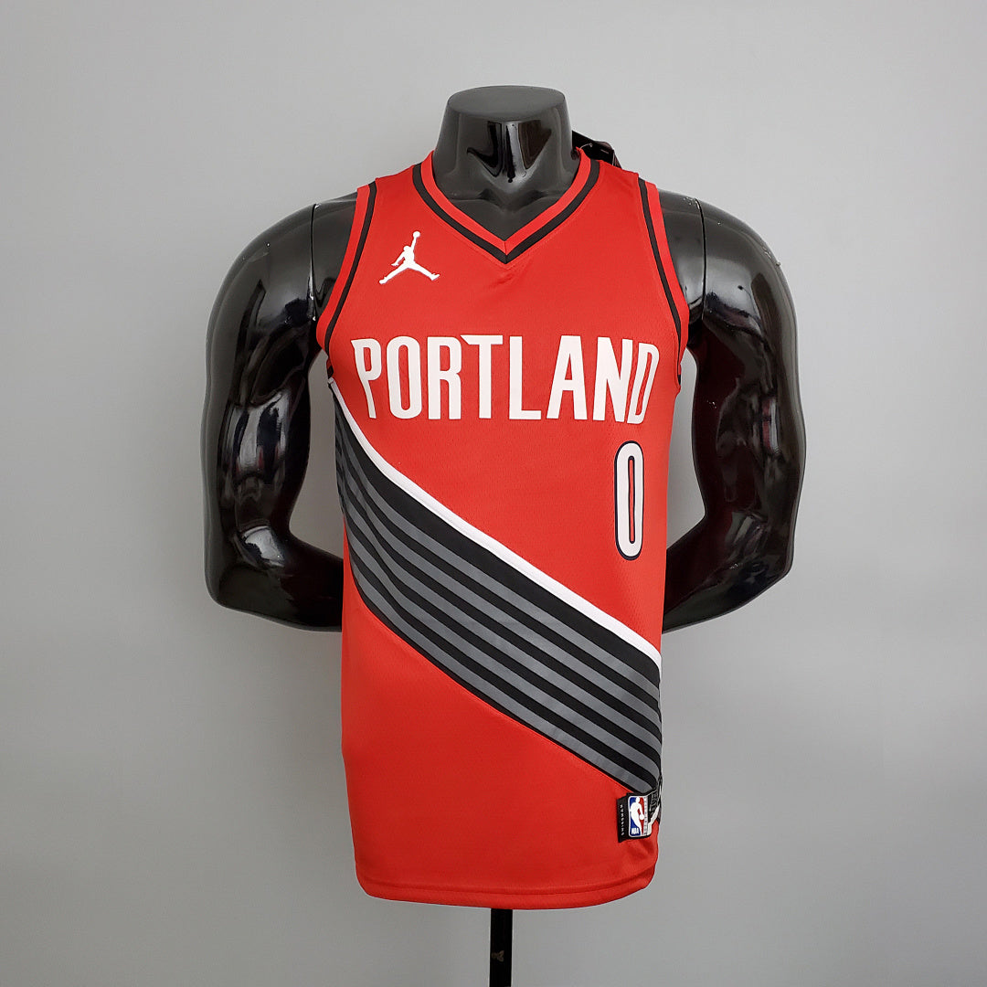 Maillot Trailblazer Lillard #0 (JORDAN models) Rouge NBA