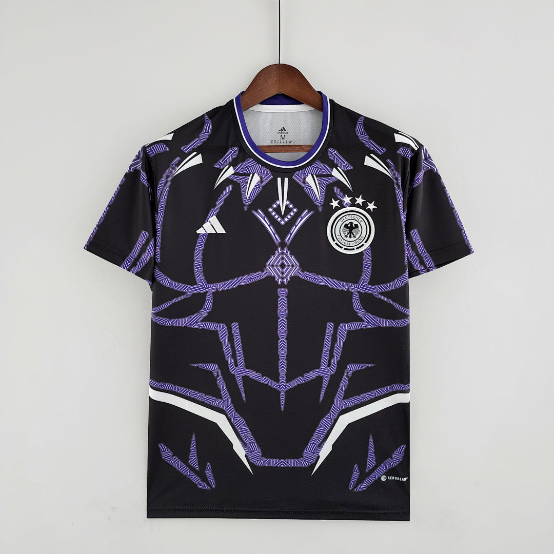 Maillot Version Joueur 2022 Allemagne Noir Bleu