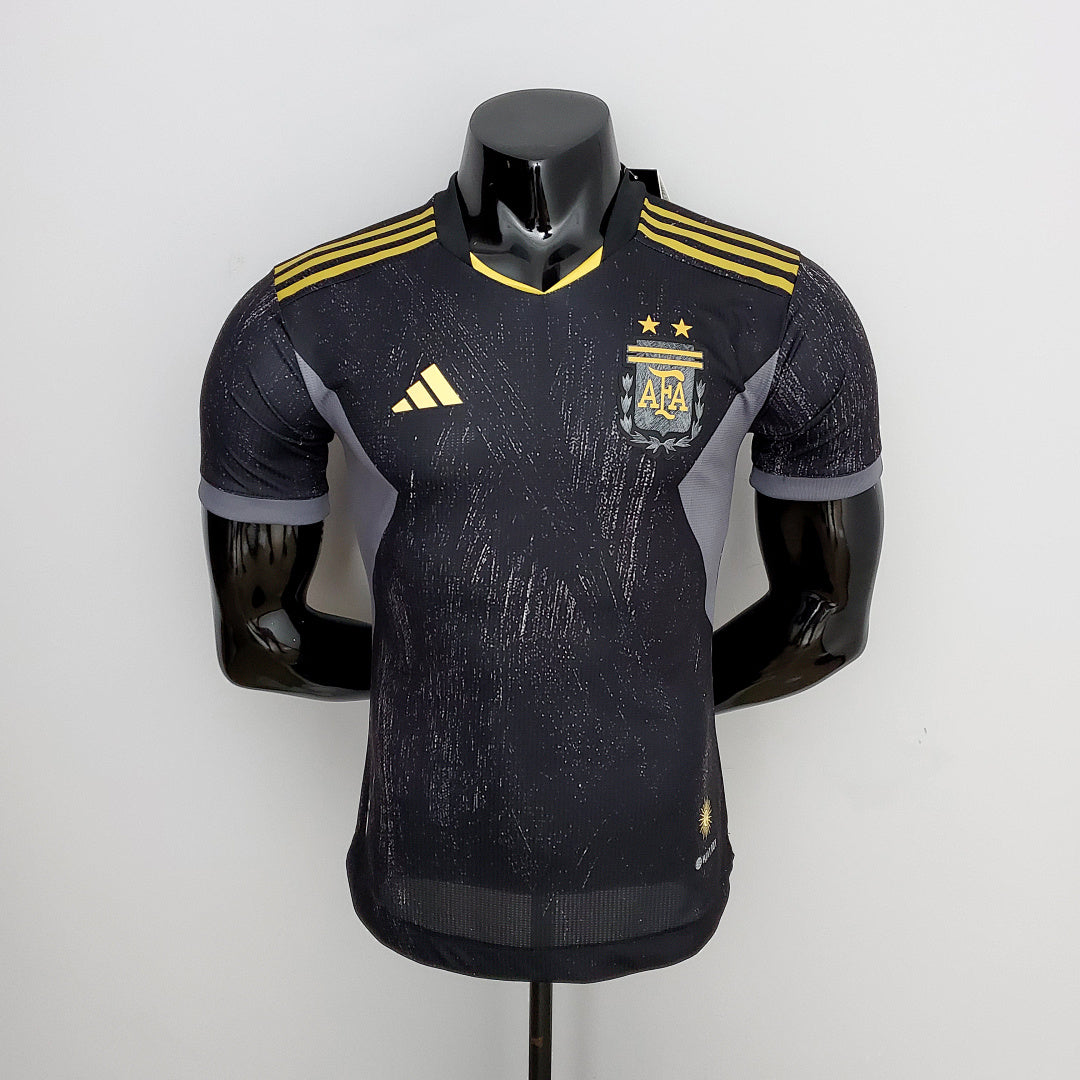 Maillot Version Joueur 2022 Argentine Noir