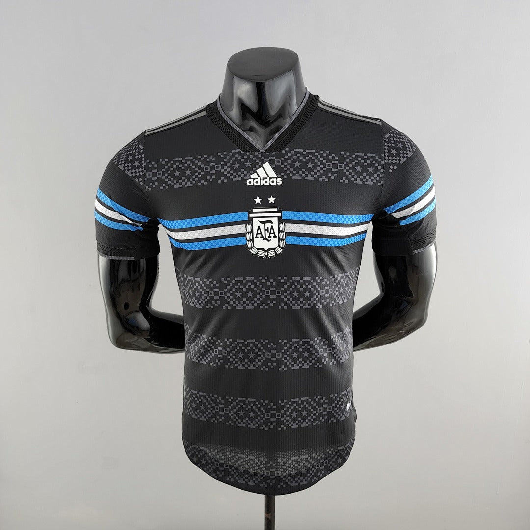 Maillot Version Joueur 2022 Argentine Noir