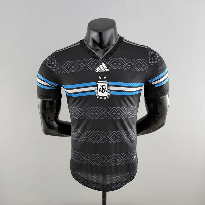 Maillot Version Joueur 2022 Argentine Noir