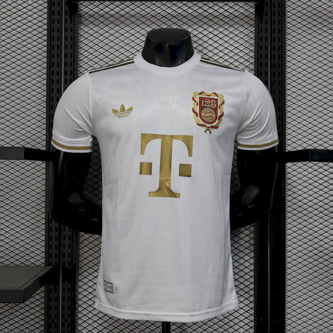 Maillot Version Joueur Bayern Munich 2024/25 125 Anniversaire Blanc