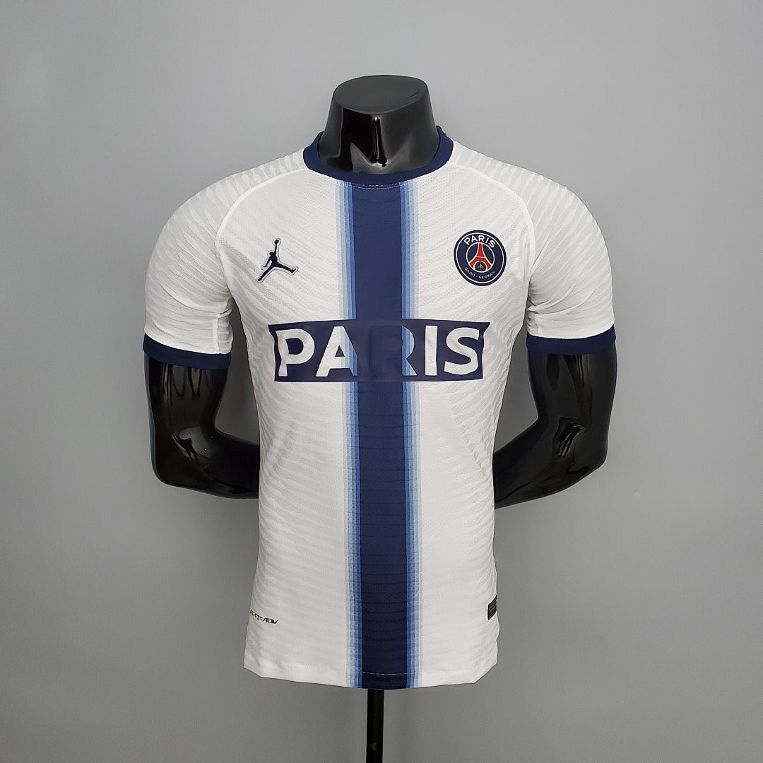Maillot Version Joueur Édition Spéciale 22/23 PSG Jordan Édition Blanc Bleu