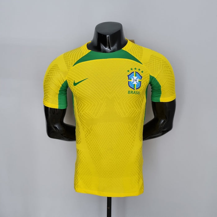 Maillot Version Joueur Entraînement 2022 Brésil Suit Jaune
