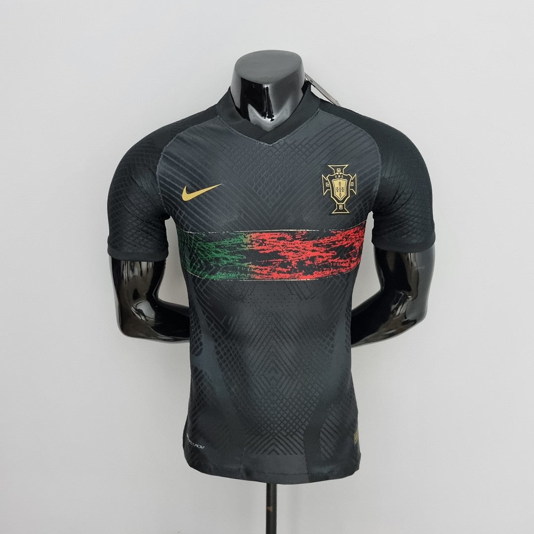 Maillot Version Joueur Entraînement 2022 Portugal Suit Noir