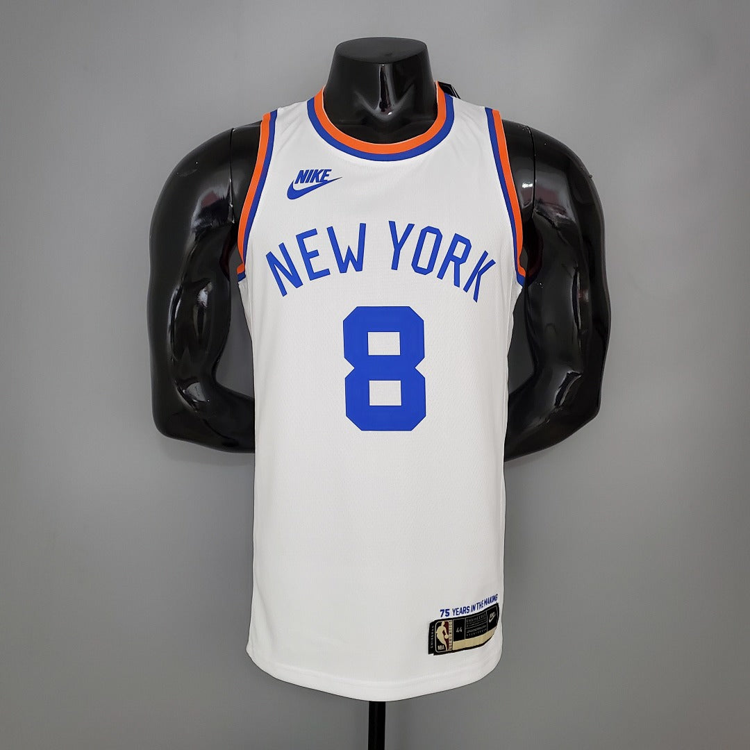 Maillot WALKER#8 75th Anniversaire Knicks Blanc NBA