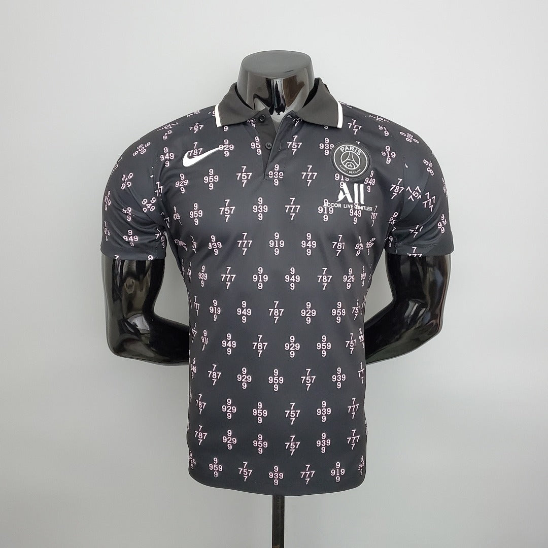 Polo 21/22 PSG Noir pattern
