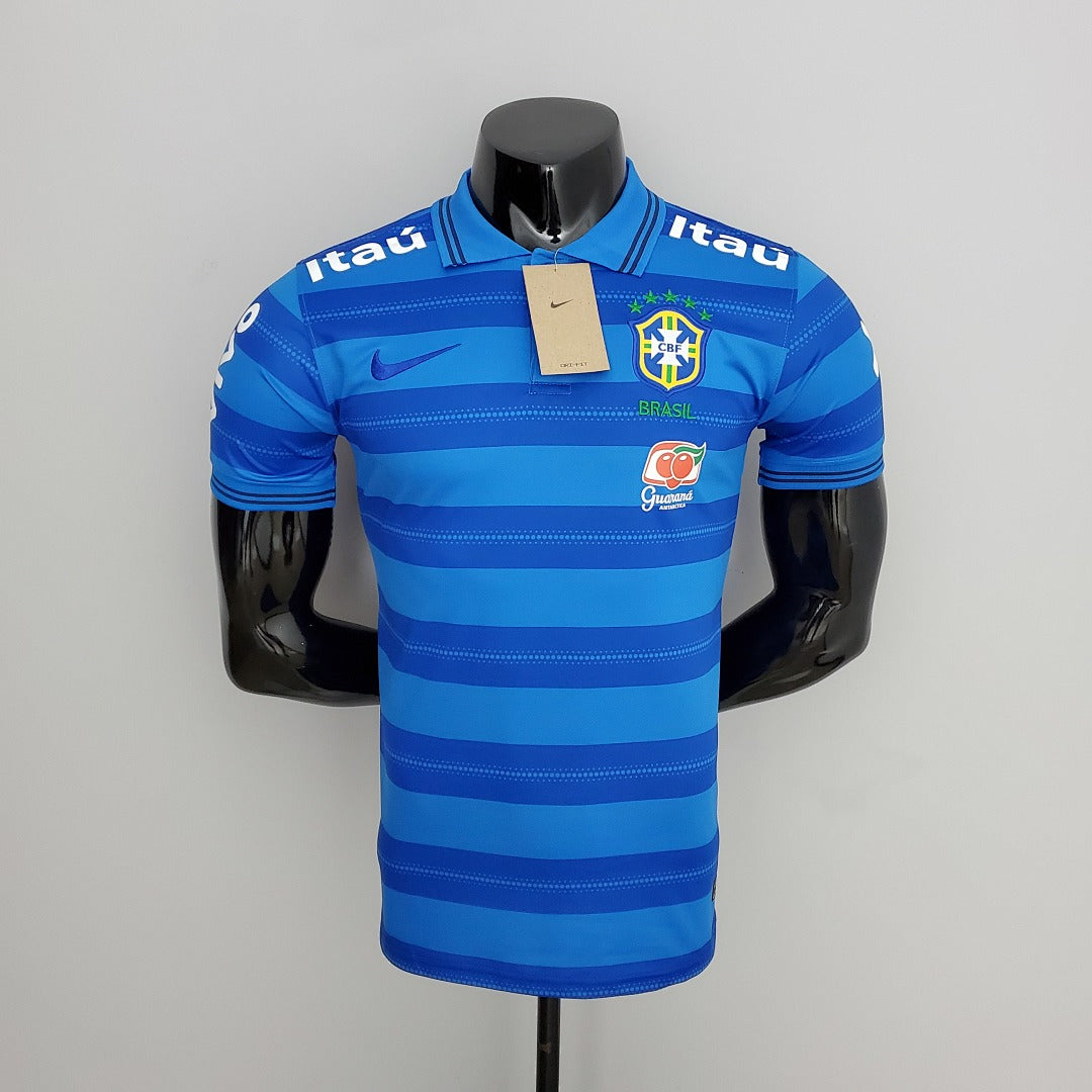 Polo Brésil Bleu Stripe