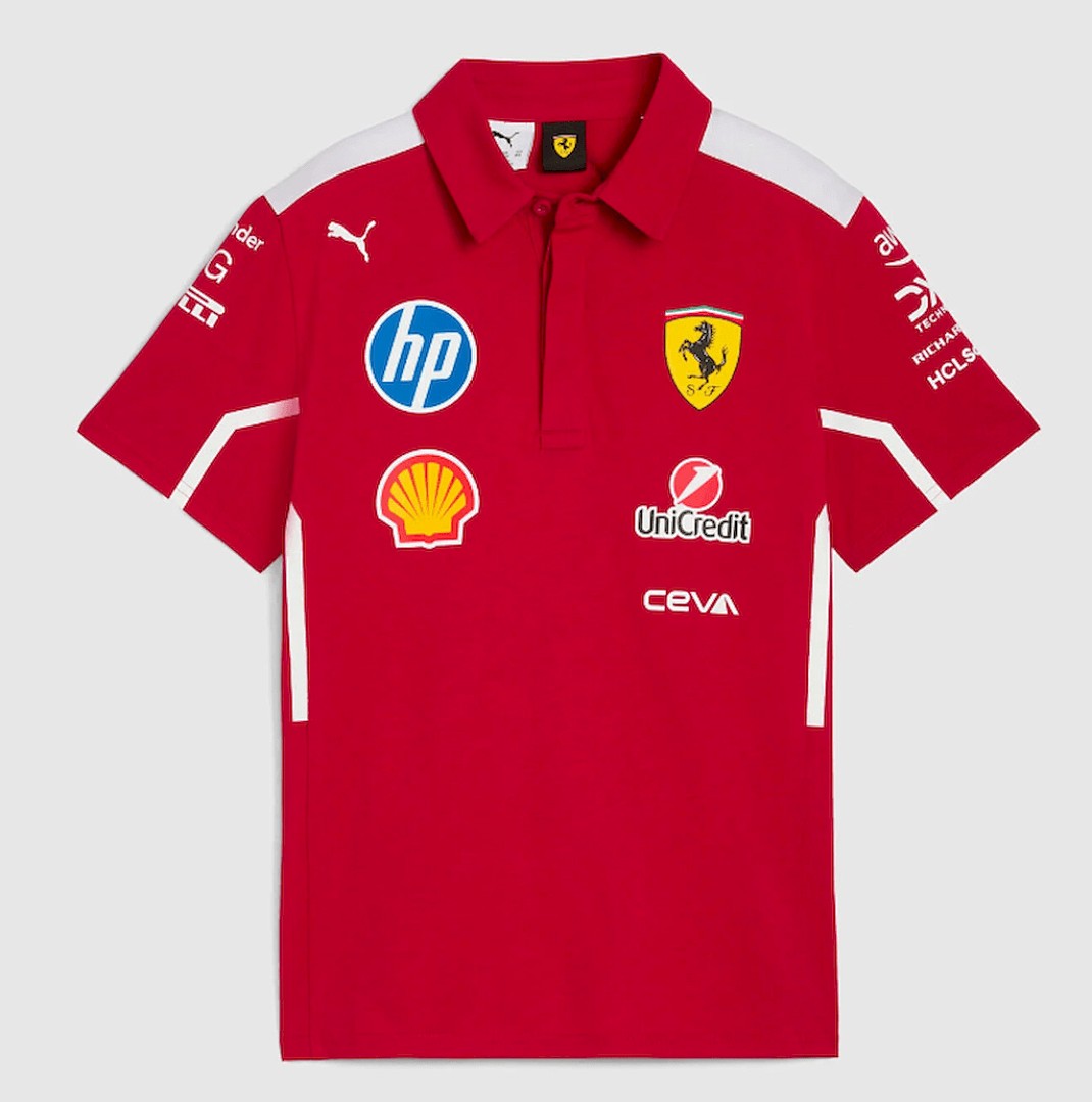 Polo Ferrari 2025 Rouge Shirt