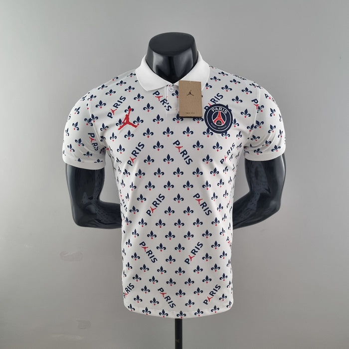 Polo PSG Jordan co branded Blanc
