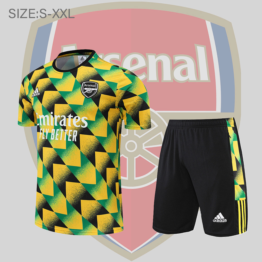 Short Entraînement 22/23 Arsenal Suit Sleeve Kit Jaune Camo