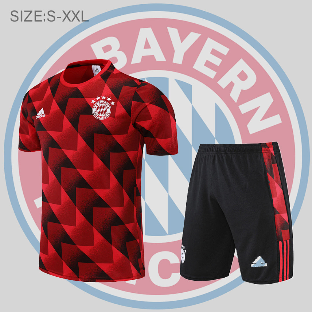 Short Entraînement 22/23 Bayern Munich suit sleeve kit Rouge Noir