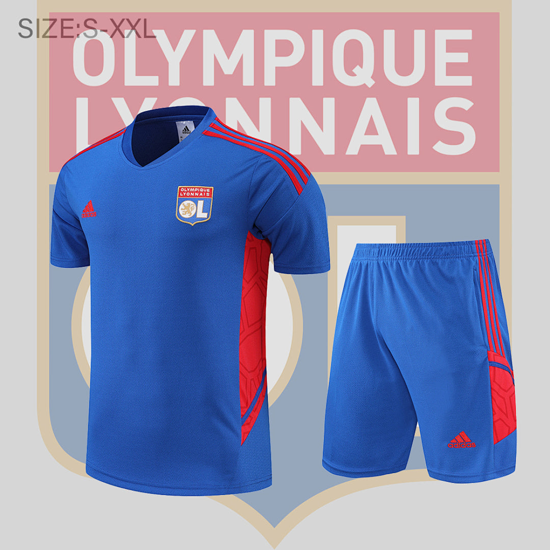 Short Entraînement 22/23 Lyon Suit Sleeve Kit Bleu