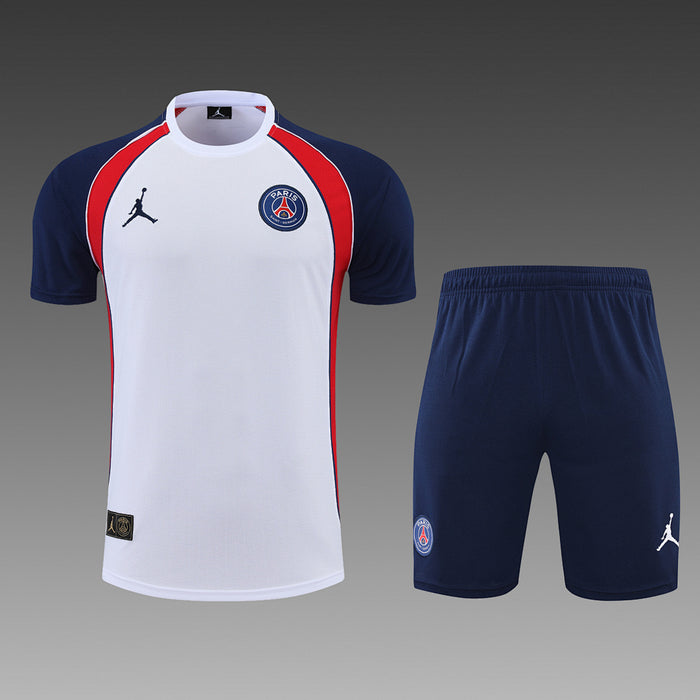 Short Entraînement 22/23 PSG suit sleeve kit Blanc Bleu Rouge