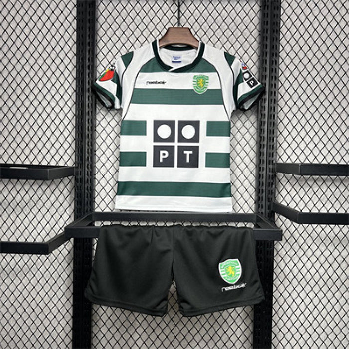 Ensemble Domicile Rétro Sporting CP 2001/03 Enfant