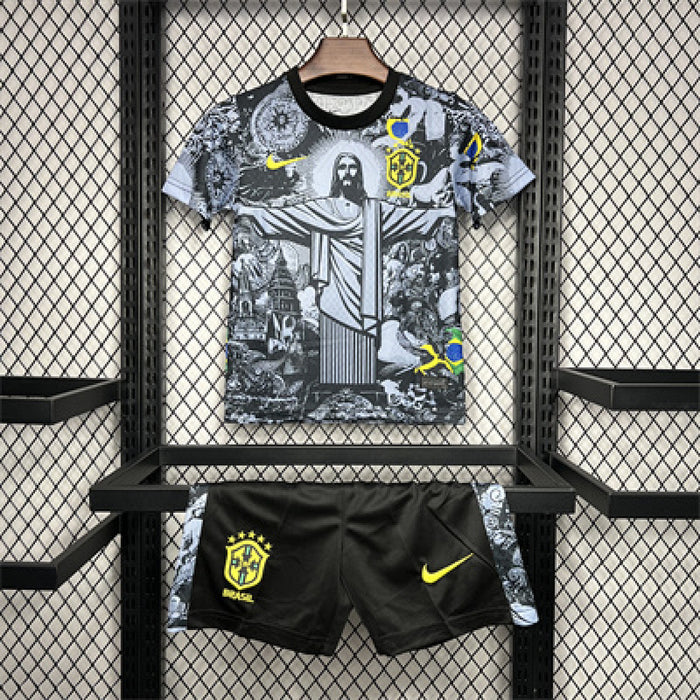 Ensemble Édition Spéciale Brésil 2024/25 Édition Gris Enfant