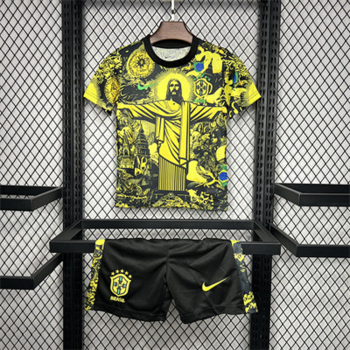 Ensemble Édition Spéciale Brésil 2024/25 Édition Jaune Enfant