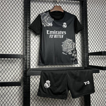 Ensemble Édition Spéciale Real Madri2024/25 Y3 Rose Édition Noir Enfant
