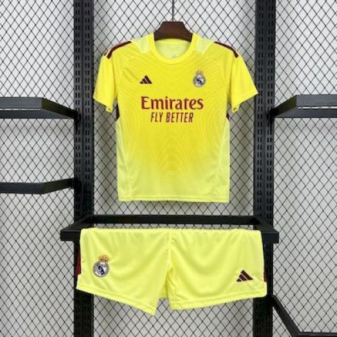 Ensemble Gardien Real Madrid 2025/26 Jaune Enfant