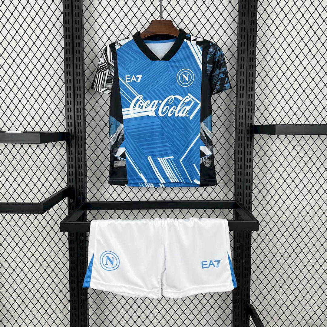 Ensemble Napoli 2024/25 Coca Cola Joint Édition Enfant