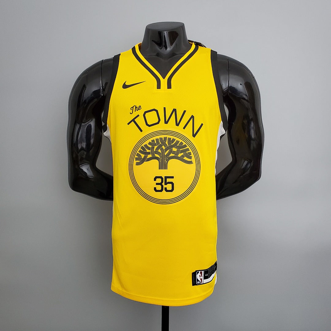 Maillot 2018 Durant#35 Warriors Bonus Édition NBA