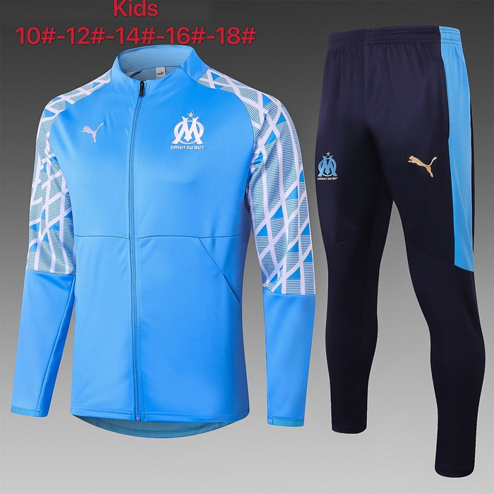 Maillot 2021 changla Marseille light Bleu children's wear