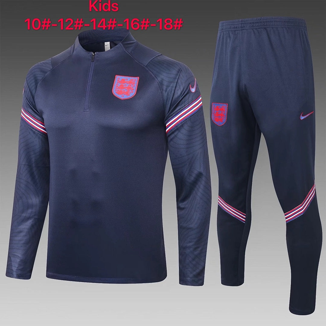 Maillot 2021 half pull Angleterre royal Bleu children's wear