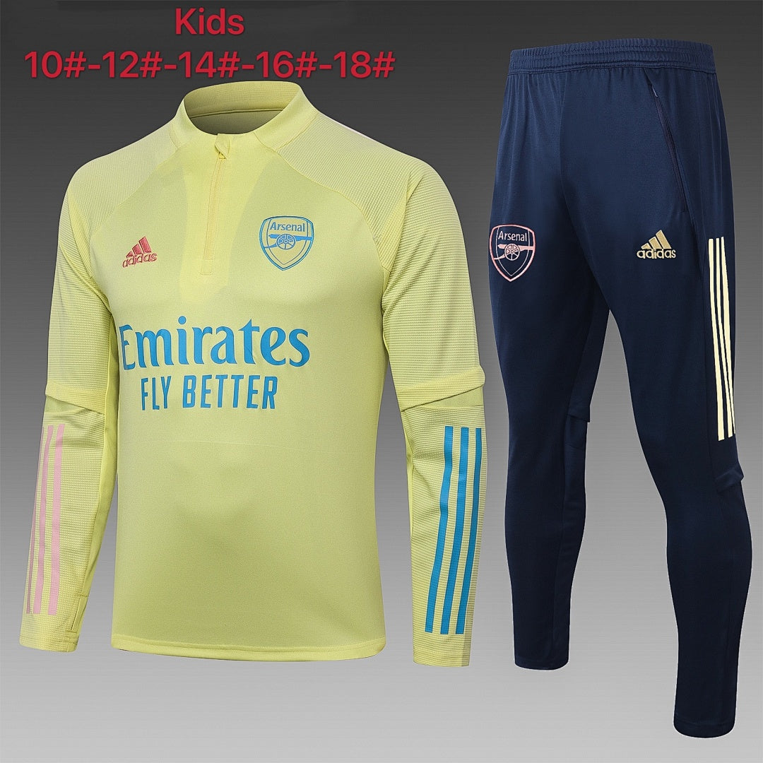 Maillot 2021 half pull Arsenal Jaune children's wear