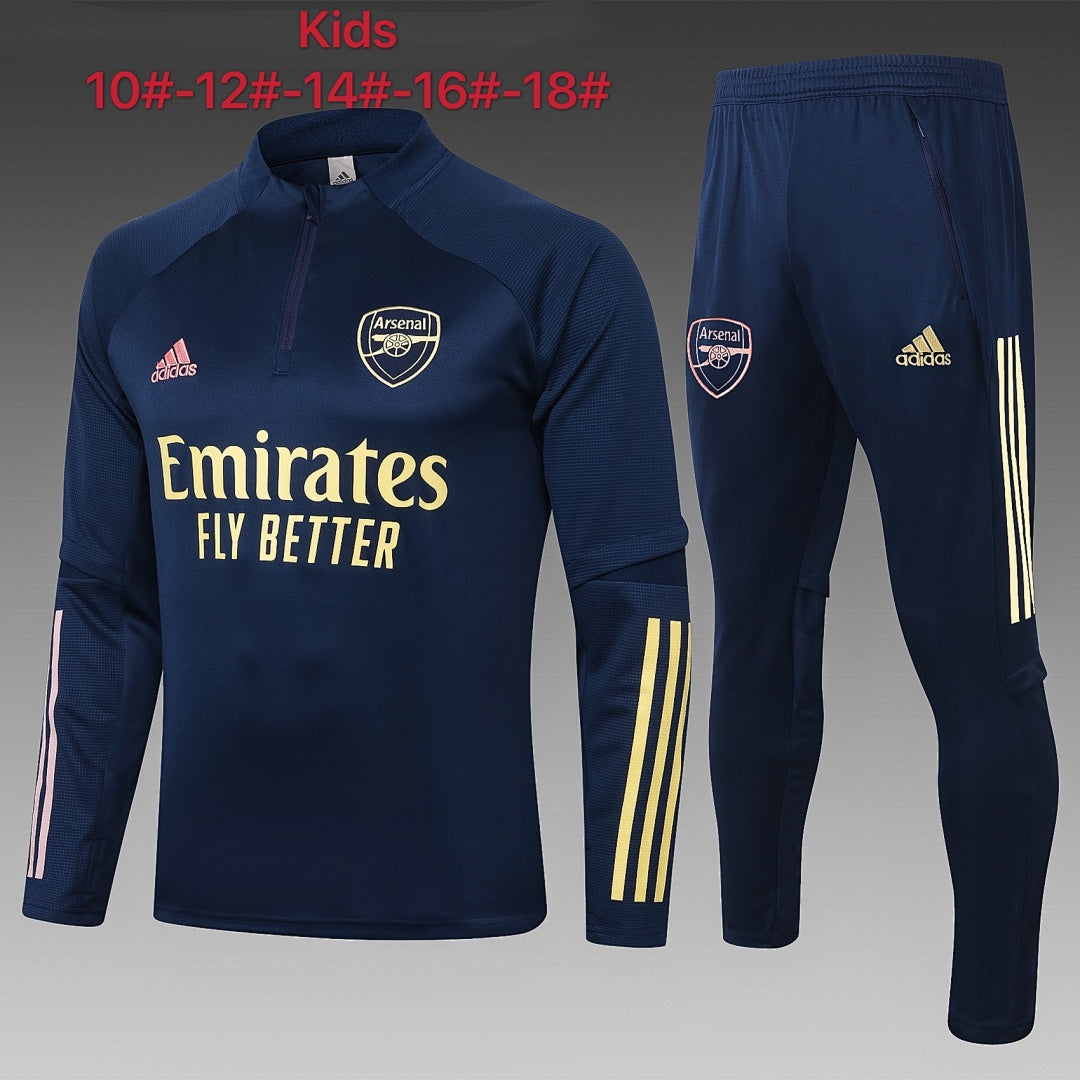 Maillot 2021 half pull Arsenal royal Bleu children's wear